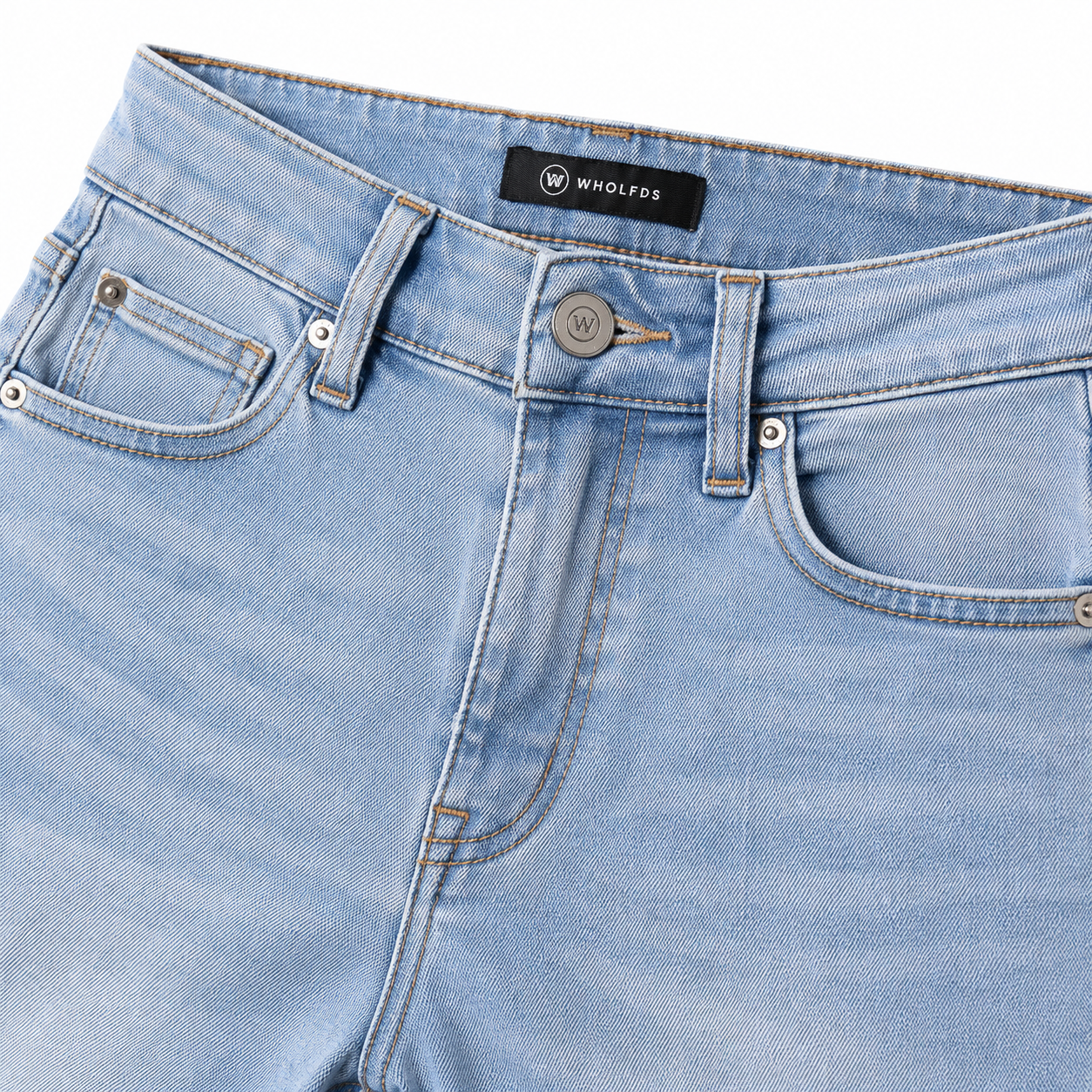 Women’s High Waist Jeans Stretch Denim Pants Light Blue