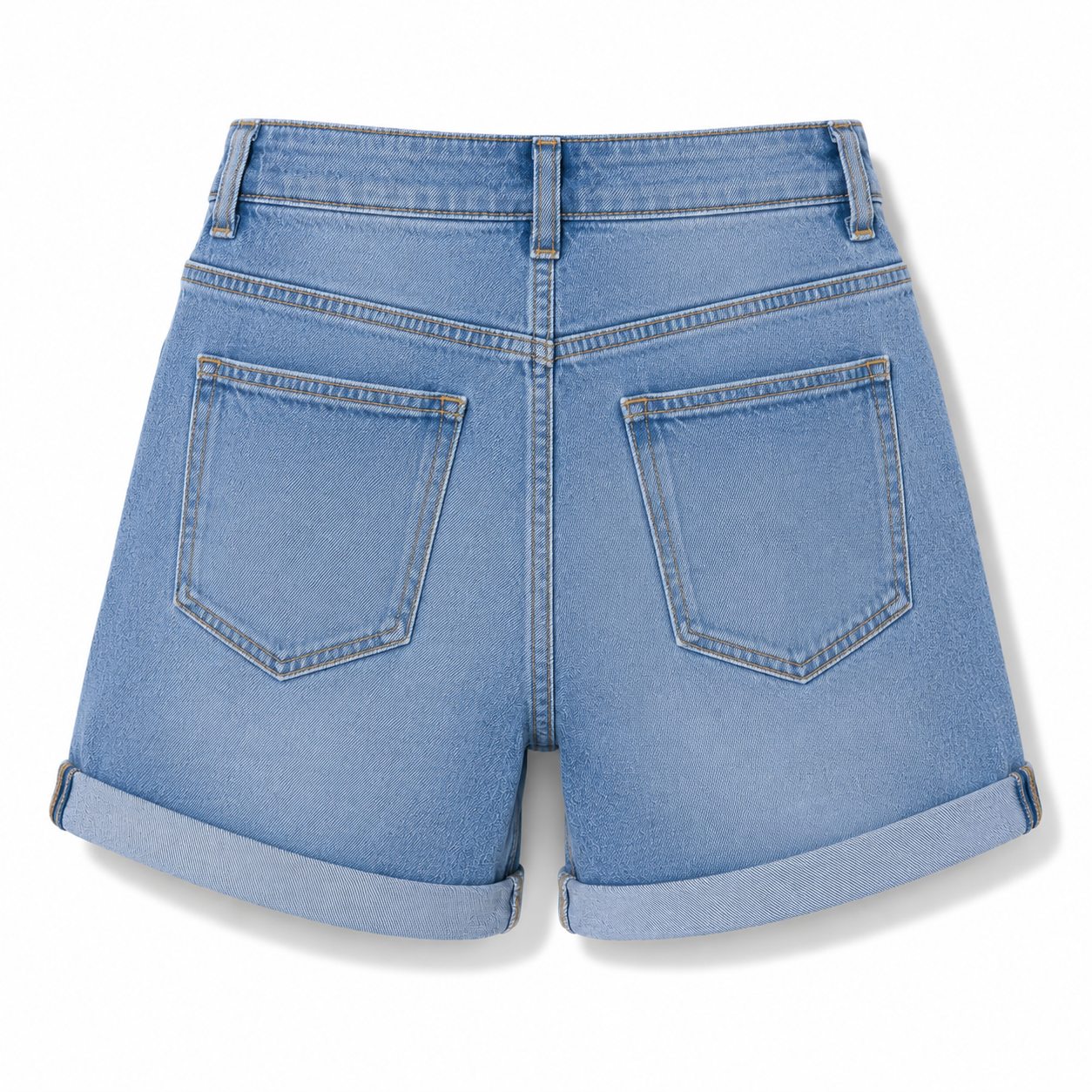 Women’s Denim Shorts Cotton Denim Summer Wear Blue | Wholeds - Image 3